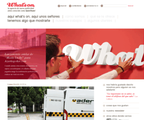 whatsonsite.com: What's On - La agencia de nueva publicidad antes conocida como QuinTeam!
