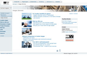 aargauservices.com: Aargau Services
Homepage of Aargau Services, economic promotion of canton of Aargau