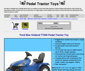 farmcountrytoys.com: Pedal Tractor Toys & Toy Tractors - FarmCountryToys.com
We offer a complete line of pedal tractors and related items for toy farm tractors