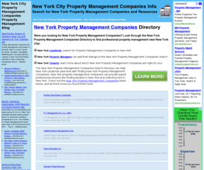 new-york-property-management-companies.info: New York Property Management Companies | New York Property Management Companies Directory
New York Property Management Companies. Search the New York, New York City Property Management Companies Property Management Companies Directory to find Property Management Companies in New York