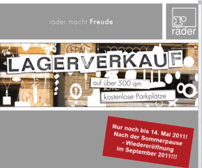 Raederlagerverkauf.de Home räder Lagerverkauf