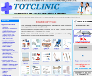 totclinic.es: TOTCLINIC - Venta de Material Médico y Sanitario Desechable
Fabricación y Venta de Material Médico y Sanitario desechable. TotClinic.es