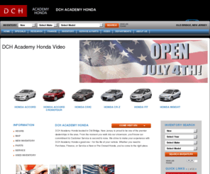 dchacademyhonda.com: DCH Academy Honda | Honda Dealer | Old Bridge, NJ
Visit the Official Site of DCH Academy Honda, Selling Honda in Old Bridge, NJ and Serving Old Bridge, NJ. 1101 US Highway 9 North, Old Bridge, NJ 08857.