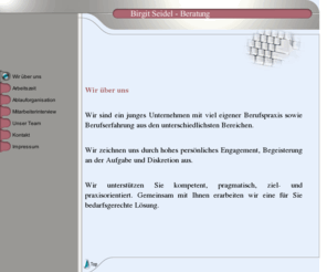 birgit-seidel.com: Wir über uns
Diensleistung - Birgit Seidel - Beratung