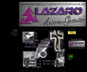 lapidaslazaro.com: lapidas,esculturas,fotoceramicas - lapidas lazaro
www.lapidaslazaro.com