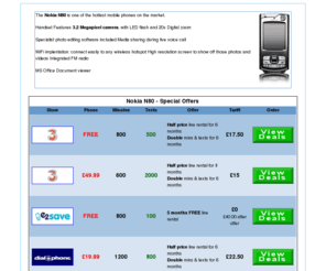 n-80.co.uk: Nokia N80 offers
Nokia N80 mobile phone online deals and offers