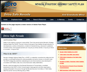 drivesafenv.com: Drive Safe Nevada – Nevada Strategic Highway Safety Plan
