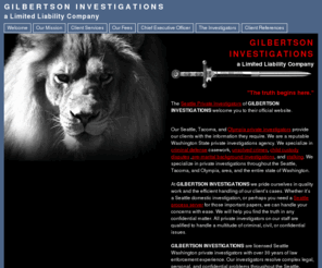 olympiaprivateinvestigators.com: Seattle private investigators, olympia private investigator, investigators seattle, washington private investigator, tacoma investigators, seattle criminal lawyer
Gilberton Investigations, Seattle Private Investigators serving Washington State, olympia private investigator, investigator seattle, over 30 years law enforcement experience