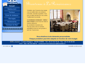 restaurant-larenaissance.com: Restaurant La Renaissance
Restaurant, banquets, traiteurs La Renaissance. Organisation de soirées à thèmes, mariages etc... Pour toutes vos occasions ambiance conviviale, musicale et gustative.