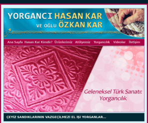 yorgancihasankar.com: Yorgancı Hasan Kar Yatak Yorgan Yastık Sakarya El Dikimi Yorgan Yastık Kılıfı
Yorgancı Hasan Kar Yatak Yorgan Yastık Sakarya El Dikimi Yorgan Yastık Kılıfı