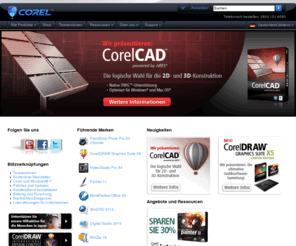 corel.de: Corel Corporation
Corel ist ein führender Hersteller von Software für Grafikdesign, Illustration, digitale Medien, DVD-Erstellung, Bildbearbeitung, Videoschnitt sowie Textverarbeitung, Tabellenkalkulation und Präsentationen.