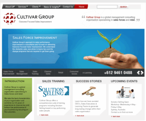 cultivargroup.com: Sales Training & Solution Selling Courses by Cultivar Group
How to improve sales? Get Sales Training, sales management training & Sales Improvement with the Cultivar Group leading company for Sales Training Companies.