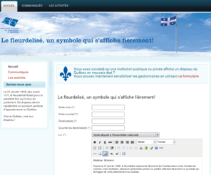 jourdudrapeau.qc.ca: Le jour du drapeau
Jour du drapeau - Le 21 janvier on souligne l'anniversaire du fleurdelisé qui flottait pour la première fois sur la tour du parlement à Québec