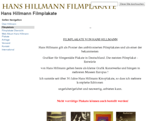 poster4you.net: Hans Hillmann Filmplakate
Hans Hillmann Filmplakate.