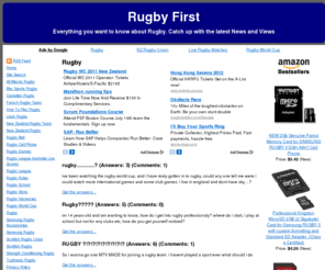 rugbyfirst.com: Real information about Rugby at Rugby First
Welcome to the Rugby page at Rugby First