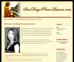 sandiegopianolessons.com: SanDiegoPianoLessons.com
San Diego Piano Lessons by Nanae Green