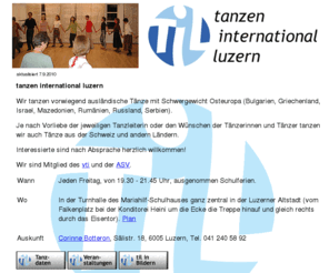 tanzenluzern.ch: Tanzen International Luzern til
