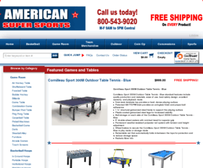 americansupersports.com: Shop Game Tables | Basketball Goals | Air Hockey Tables | Shuffleboard Table | Foosball Table for Sale
Premier retailer of quality game tables, basketball hoops, shuffleboard tables, air hockey tables, bubble hockey tables, foosball tables, billiards, pool table, ping pong, pub tables, spectator chairs, basketball goals, and combination games at discounted prices on sale with a focus on customer service. Browse and buy at largest selection of game tables by Venture shuffleboard, Shelti foosball, Tornado foosball, Great American, Dynamo air hockey tables, Harvard game tables, pool tables, Carrom bubble hockey, Goalrilla basketball, and Playcraft.