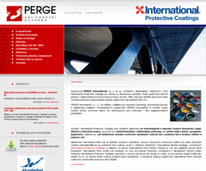 perge.cz: Antikorozní ochrana - PERGE International, s.r.o.
Společnost PERGE International, s. r. o. je výhradním dodavatelem nátěrových hmot International Protective Coatings pro Českou a Slovenskou republiku.