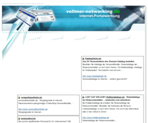 werbetarife.info: vollmer-networking | Internet Portalwerbung | Katalogmarketing ... Portal für Campingplätze ..
vollmer-networking - | Katalog Werbung für Versandhandel & Reiseveranstalter| Portal für Campingplätze ... 