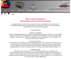 afacryl.de: Acrylglas - Acryl - Plexiglas - Makrolon  Hamburg
Bei uns in Hamburg finden Sie Acryl Zuschnitte,Acrylglasmöbel,Plexiglas Tafeln,Makrolon Abdeckungen und viele andere Kunststoffartikel und Sonderanfertigungen. Wir fertigen Schilder aus Acrylglas und Aluverbundplatten wie Firstbond. Zuschnitte aus Plexiglas, Makrolon, Acrylglas, Acryl sägen, lasern oder fräsen wir auf Computer gesteuerten Maschinen.