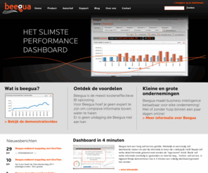 beegua.nl: beegua | Business intelligence, makkelijk en betaalbaar.
Twinfield, Exact, AFAS betaalbare dashboard oplossing voor elke ondernemer, accountant, financiële medewerker.