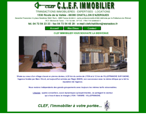 clef-immobilier.com: Clef-Immobilier
clef-immobilier, agence lyonnaise de transaction immobilières et d'expertises