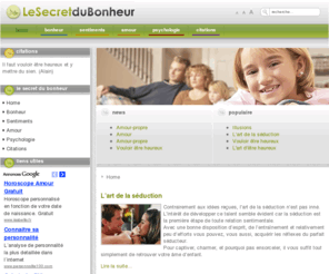 secret-bonheur.com: Le Secret du Bonheur - Home
Le Secret du Bonheur