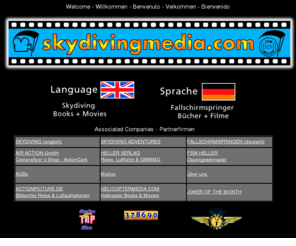 skydivingmedia.com: SKYDIVINGMEDIA.COM - Skydiving Books & Movies
Worldwide largest selection in skydiving movies and books. Weltweit größtes Angebot an Fallschirmspringerfilmen und Buechern.