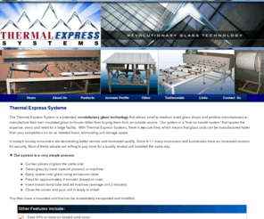 thermalpane.com: Thermal Express Systems Glass Manufacturing Systems
Thermal Express Systems glass manufacturing systems to manufactured glass in-house - warm edge spacer and sealed windows systems