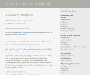 yoga-lehrer-ausbildung.net: Yoga  Lehrer  Ausbildung
Hatha-Yoga-Lehrer-Ausbildung in Essen (NRW), unter der Leitung von Arnd Eymael - Alignment-Yoga