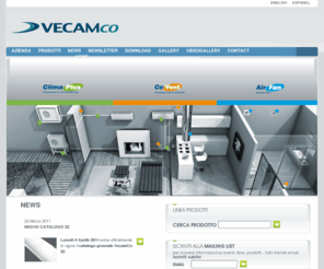 vecamco.com: VECAM-CO S.p.A. - azienda specializzata nella produzione e commercializzazione di accessori per il condizionamento e componenti per la ventilazione
