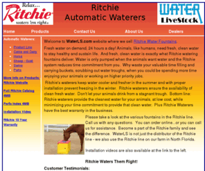 waterls.com: Water LiveStock - Ritchie Automatic Waterers
Water LiveStock is a distributor of Ritchie automatic waterers.