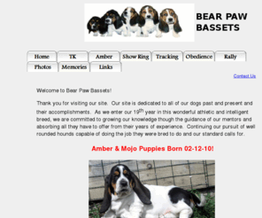 bearpawbassets.com: Bear Paw Basset Hounds
Form and Function