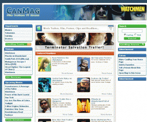 canmag.com: CanMag- Reviews, News, Movies, Trailers, Upcoming Movies, Games
CanMag offers movie trailers, reviews, clips, stills, pictures, trailers, upcoming
