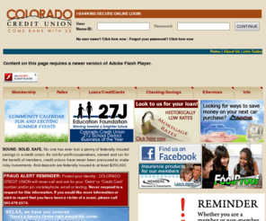 coloradocreditunion.com: Colorado Credit Union - CCU Credit Union Colorado
Colorado Credit Union has offices in Downtown Denver and Ken Caryl, an area in Littleton, Colorado. We offer Banking information online, from free checking to mortgages.