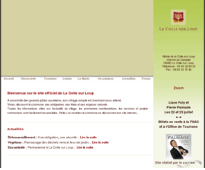 lacollesurloup.fr: La Colle sur Loup :   Site officiel
Site officiel