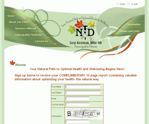 njnaturopath.com: Dr. Leat Kuzniar, Naturopathic Doctor Homepage
Dr. Leat Kuzniar, Naturopathic Doctor NJ/NY Homepage