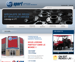 rmsport.ca: Rm Sport
Rm Sport - Specialist of used parts and vehicles - snowmobile and ATV.