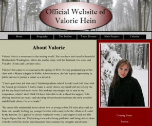 valoriehein.com: Valorie Hein
Official Website of Valorie Hein home page
