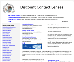 discountcontactlensecom.com: Discount Contact Lenses
Discount Contact Lenses