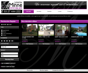 jm-immobilier-valenciennes.com: Juliette Minne Immobilier
L'immobilier autrement avec Juliette Minne, expert en évaluation, acquisition et cession de biens, et suivi juridique à Valenciennes  local commercial, maison, appartement, garage, fonds de commerce