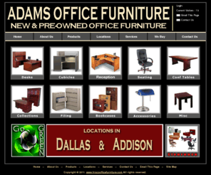 friscoofficefurniture.com: Frisco The Colony Office Furniture | your Frisco office furniture, The Colony office furniture, Allen office furniture, used office furniture, conference tables, cubicles, workstations, credenzas, desks, seating, filing, Hon, Herman Miller, Steelcase, Haworth, Knoll, Teknion, and Allsteel solution
Frisco Office Furniture | Adams Office Furniture - Frisco and The Colony's premiere resource for like-new office furniture at preowned prices. Adams Office Furniture - your Frisco office furniture solution.