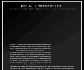 johnrahim.com: John Rahim Photography Ltd. - Reportage and traditional wedding photography in Surrey, London and the South East
Surrey based wedding photographer. Contemporary wedding and reportage photography