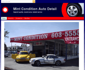 mintconditionautodetail.com: Mint Condition - Home
Mint Condition Auto Detailing