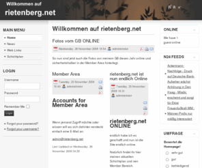 rietenberg.net: Willkommen auf rietenberg.net
rietenberg, sascha