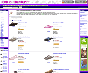 womensshoesdepot.com: The Women's Shoes Depot: All your women shoes needs.
The latest design in women's shoes from boots, pumps, loafers, sandals, heels, clogs, mules, lace ups, slippers and more. (Page 1)