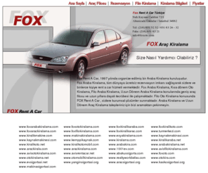 foxoto.com: ARABA KİRALAMA TEL:(216)651 52 52  FOX ARABA KiRALAMA TURKEY KiRALIK ARABA iSTANBUL
avis otomobil,oto,araç,araba kiralama,otomobil kiralamak için bizi arayın