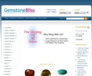 gemstonebliss.com: Amazing Loose Gemstones and Semi-Precious Gems - Gemstones, Gems & Semi-Precious Stones
Rare gemstones offered at unbelievable prices.  100% satisfaction guarantee and free shipping on any order. - Your online source for loose gemstones, gems and semi-precious stones