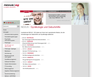 nexus-gmt.com: NEXUS AG: Software Gynäkologie, Software Qualitätsmanagement, Software Radiologie, elektronische Patientenakte, Health Care, KIS
NEXUS AG: Software Gynäkologie, Software Qualitätsmanagement, Software Radiologie, elektronische Patientenakte, Health Care, KIS